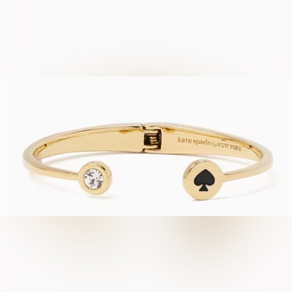 kate spade Jewelry - Kate Spade Spot the Spade Hinged Bangle NWT